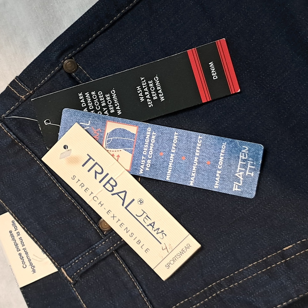 Tibal Favorite Jean Stretch Extensible Jeans. Size 4.‎ Dark Wash. - Picture 8 of 12